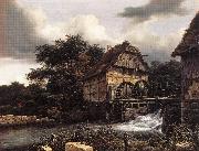 Two Water Mills and an Open Sluice dfh RUISDAEL, Jacob Isaackszon van